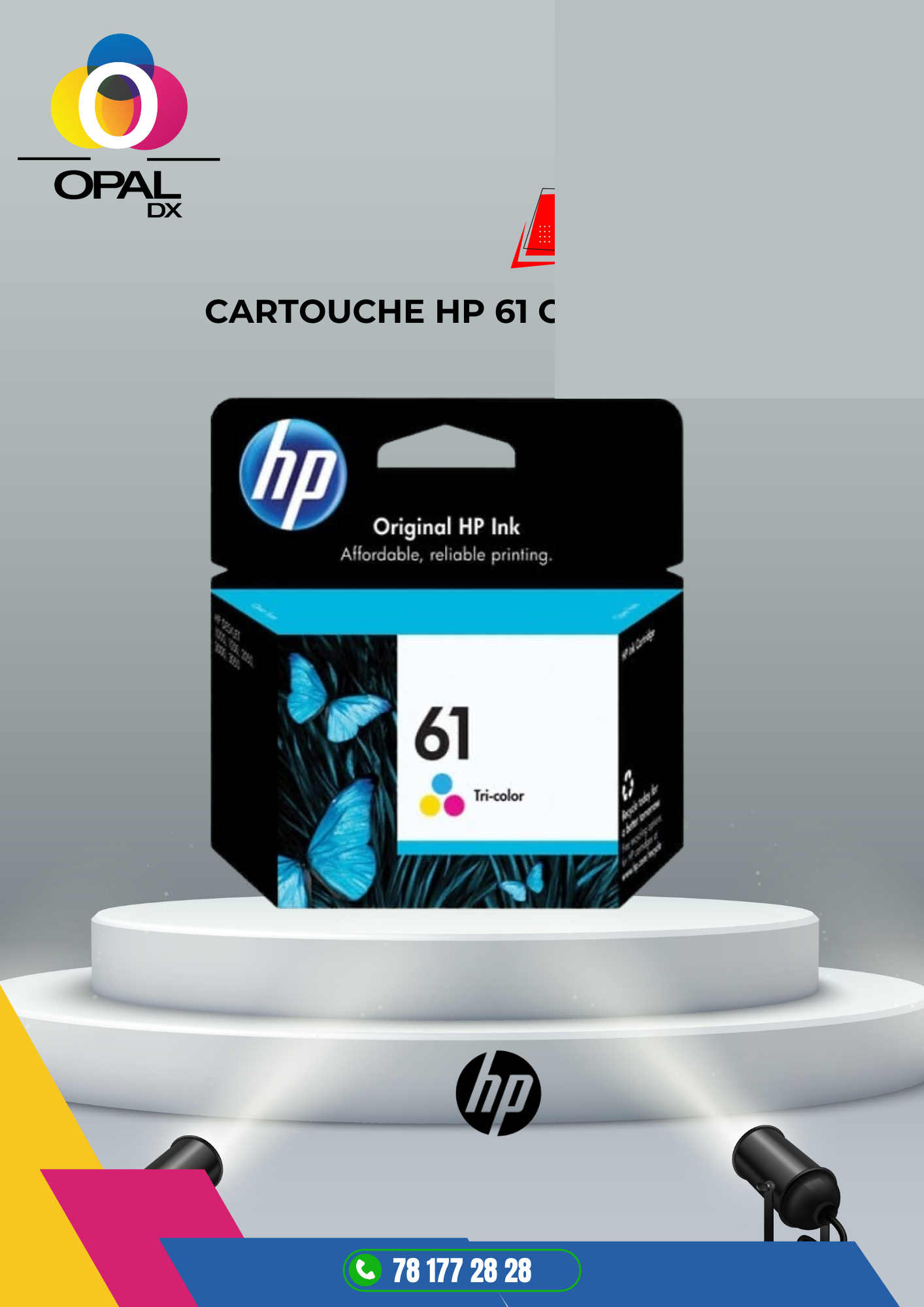CARTOUCHE HP 61 COULEUR