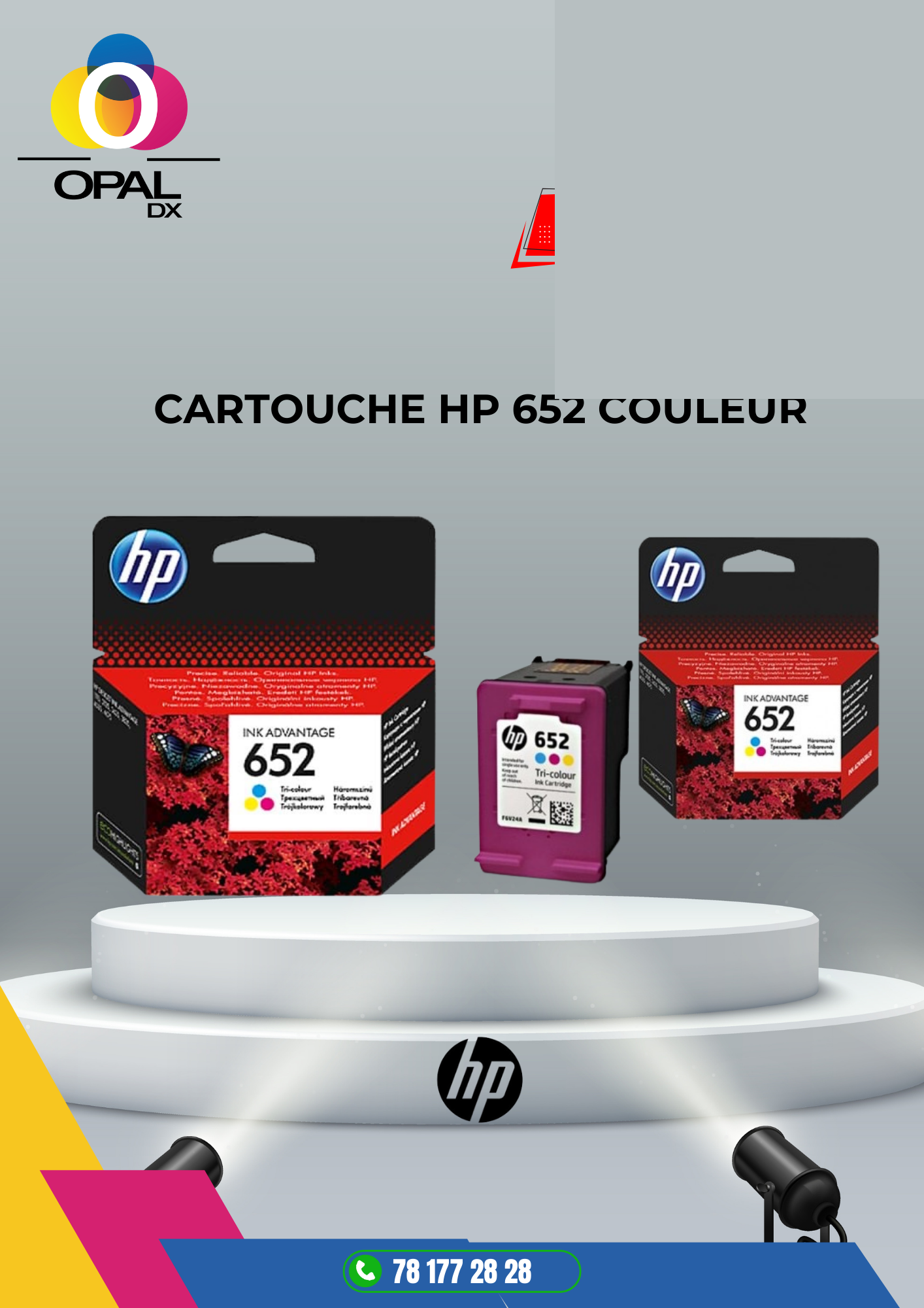 CARTOUCHE HP 652 COULEUR