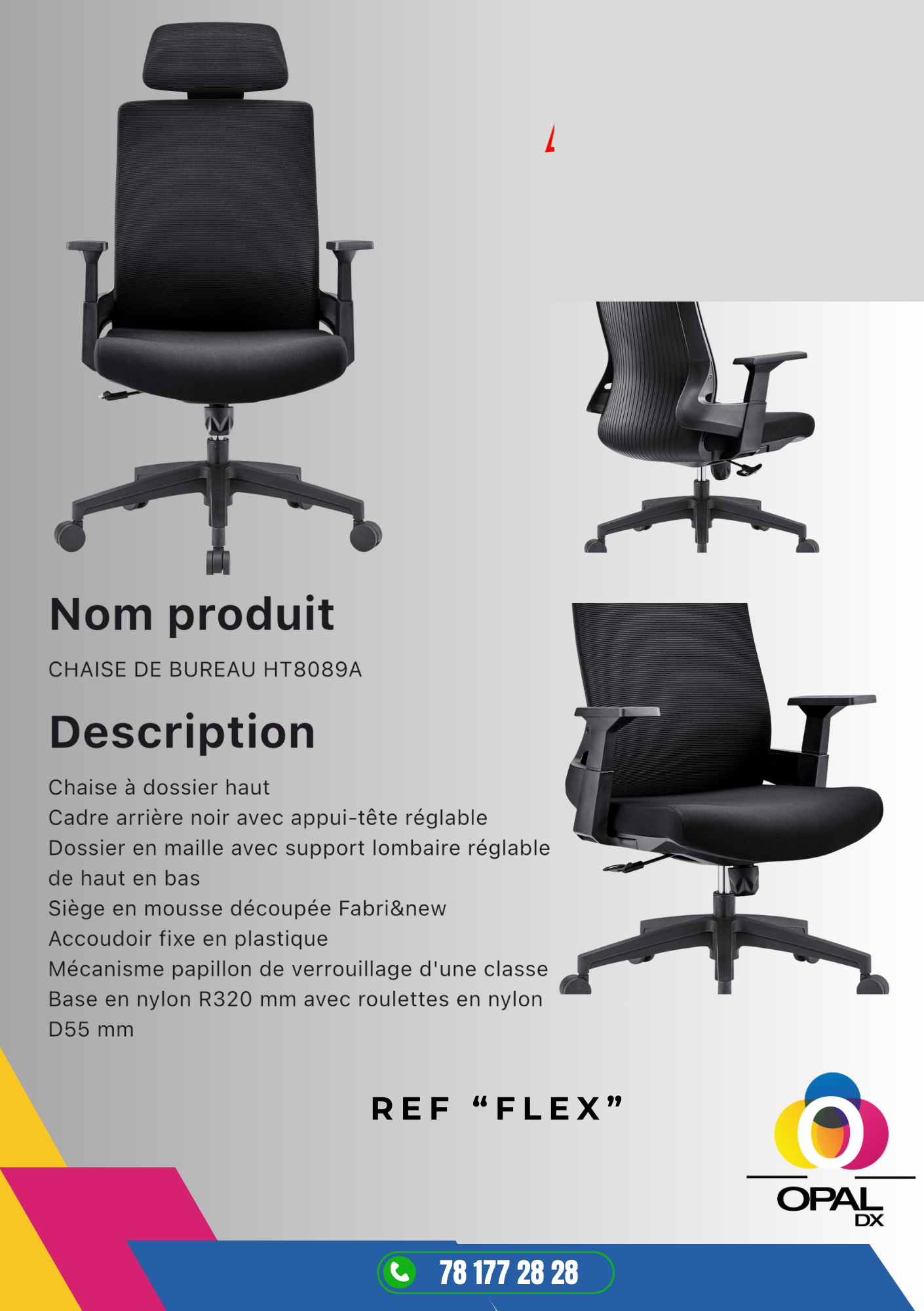 CHAISE DE BUREAU
