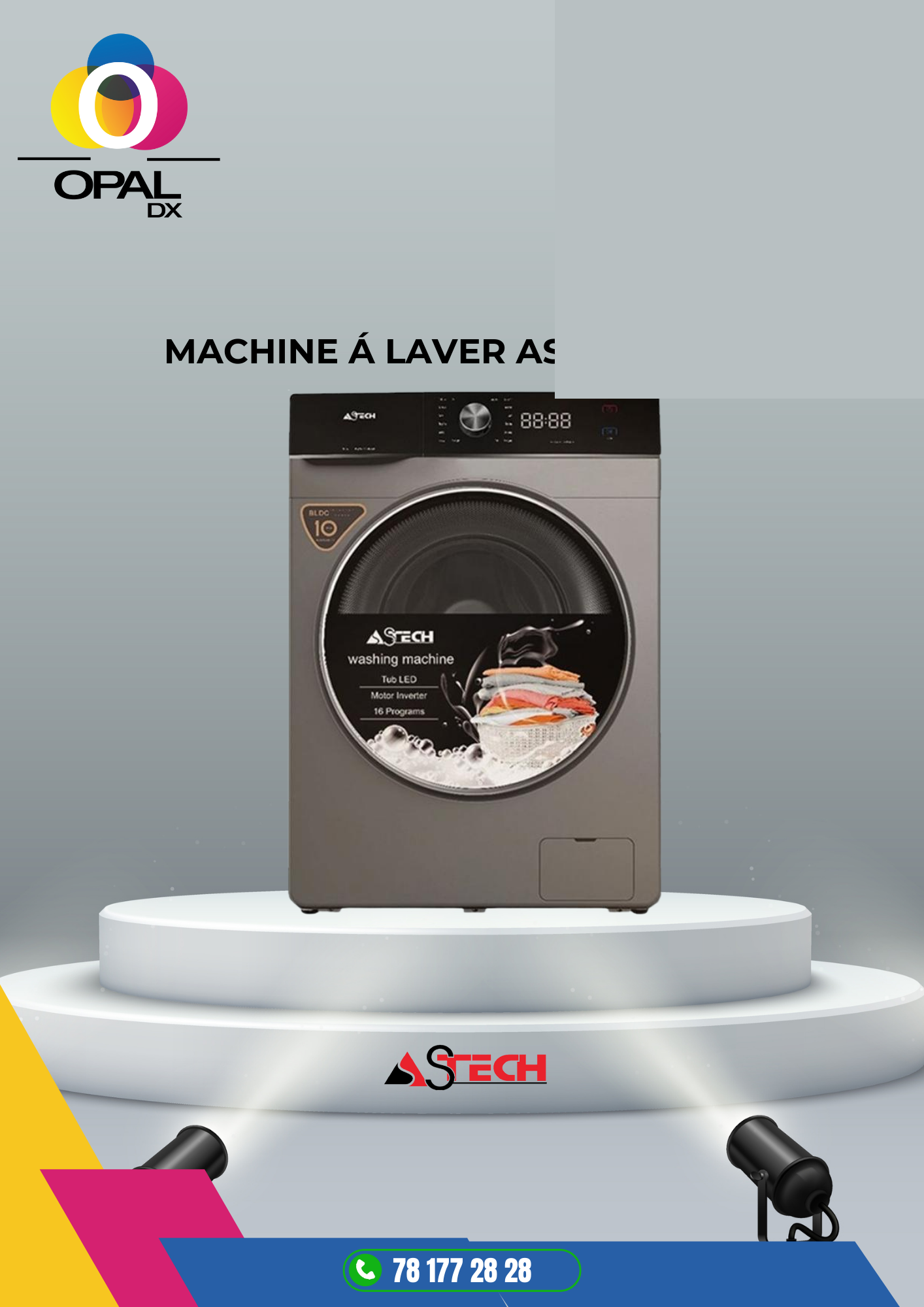 MACHINE À LAVER ASTECH 7KG INVERTER