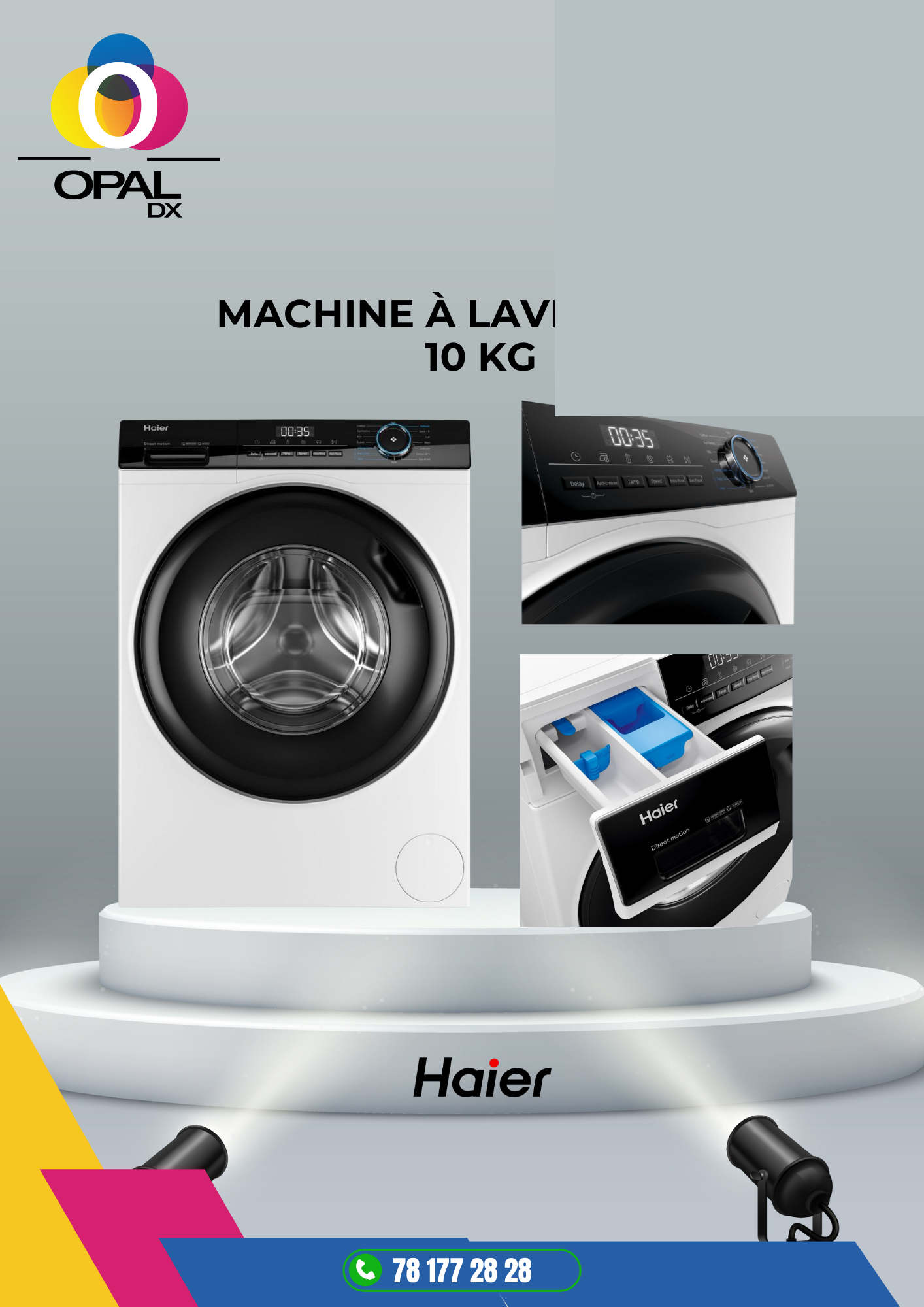Machine à Laver HAIER 10Kg BLANC