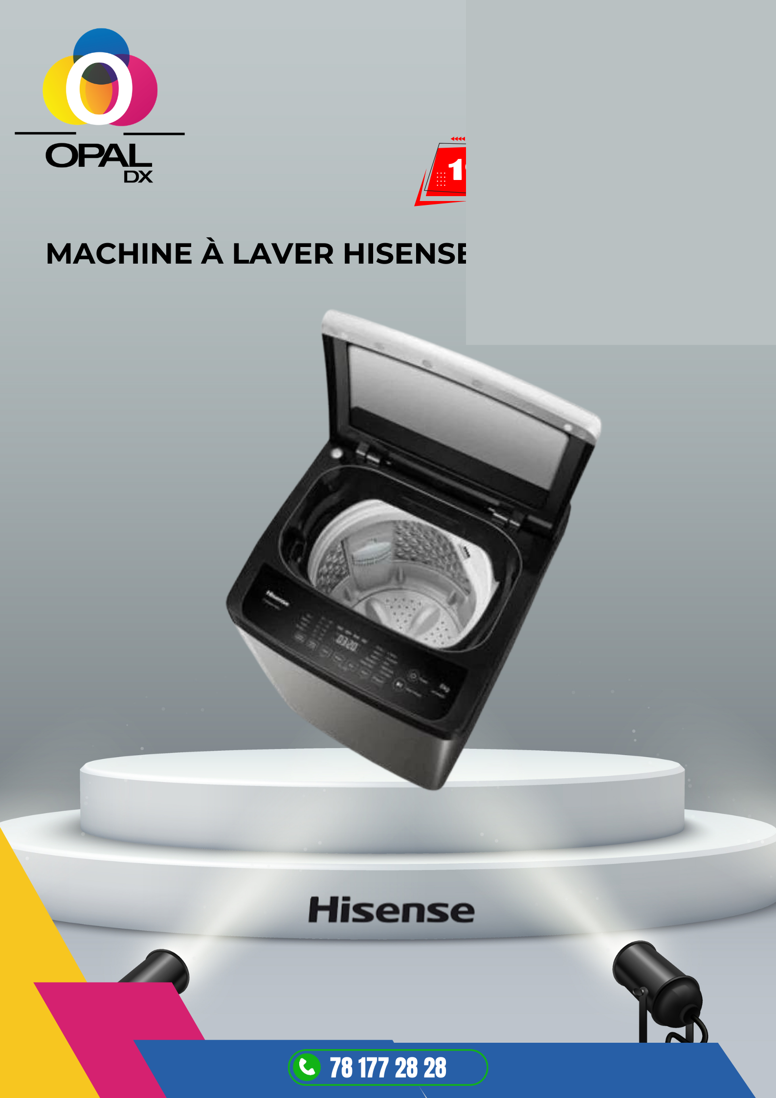 MACHINE À LAVER HISENSE 8KG TOP LOAD