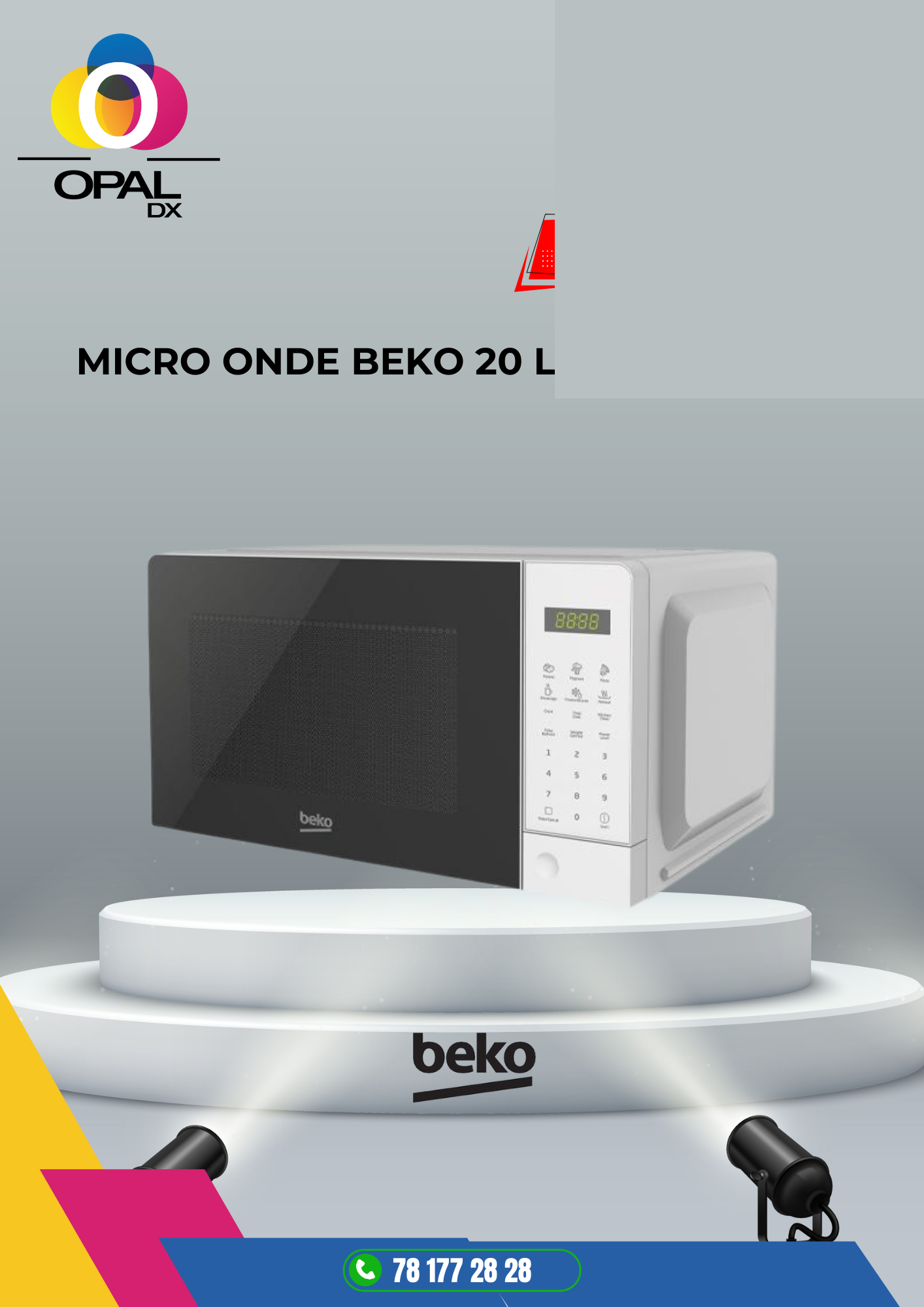 MICRO ONDE BEKO 20 LITRES BLANC