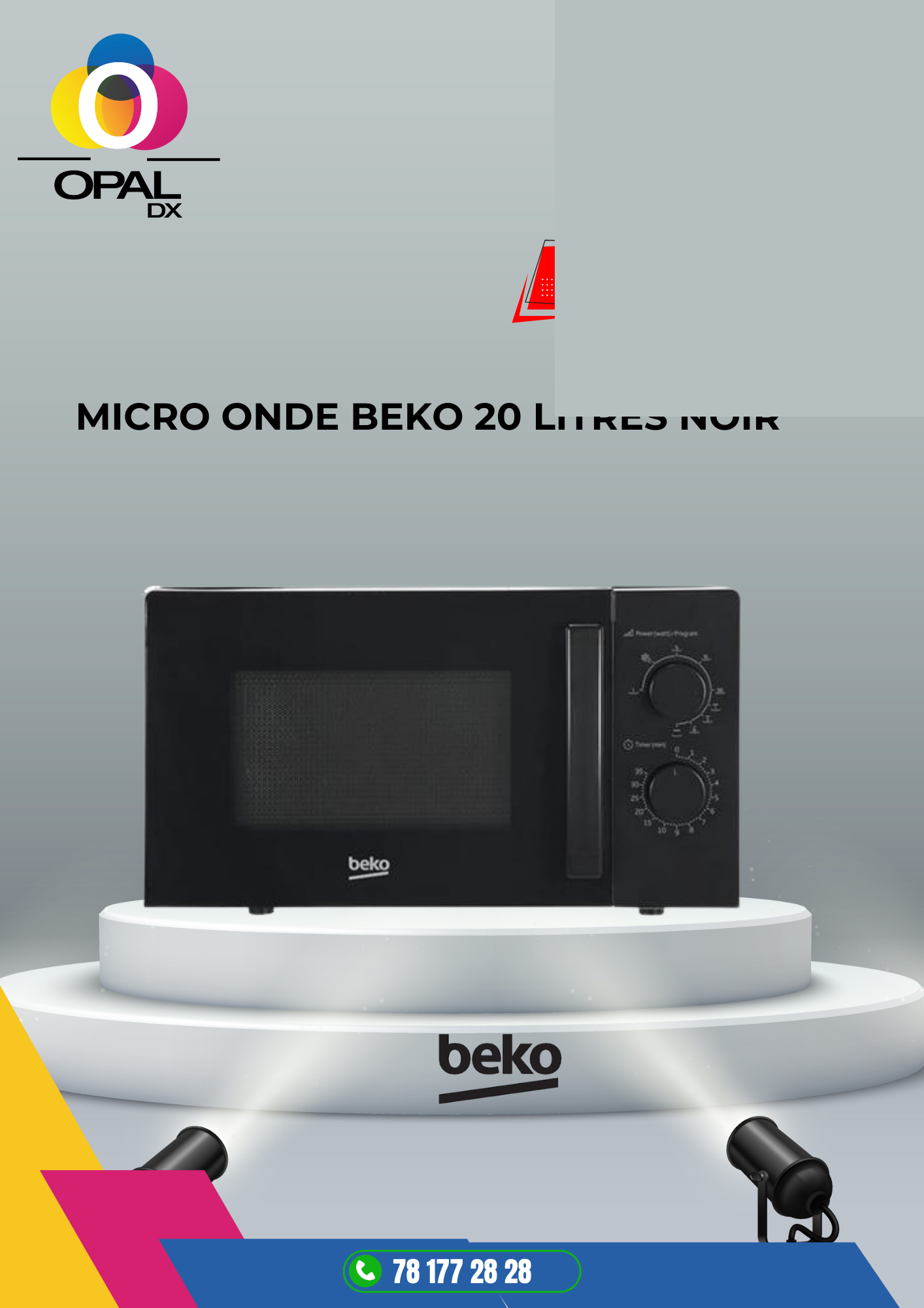MICRO ONDE BEKO 20 LITRES NOIR