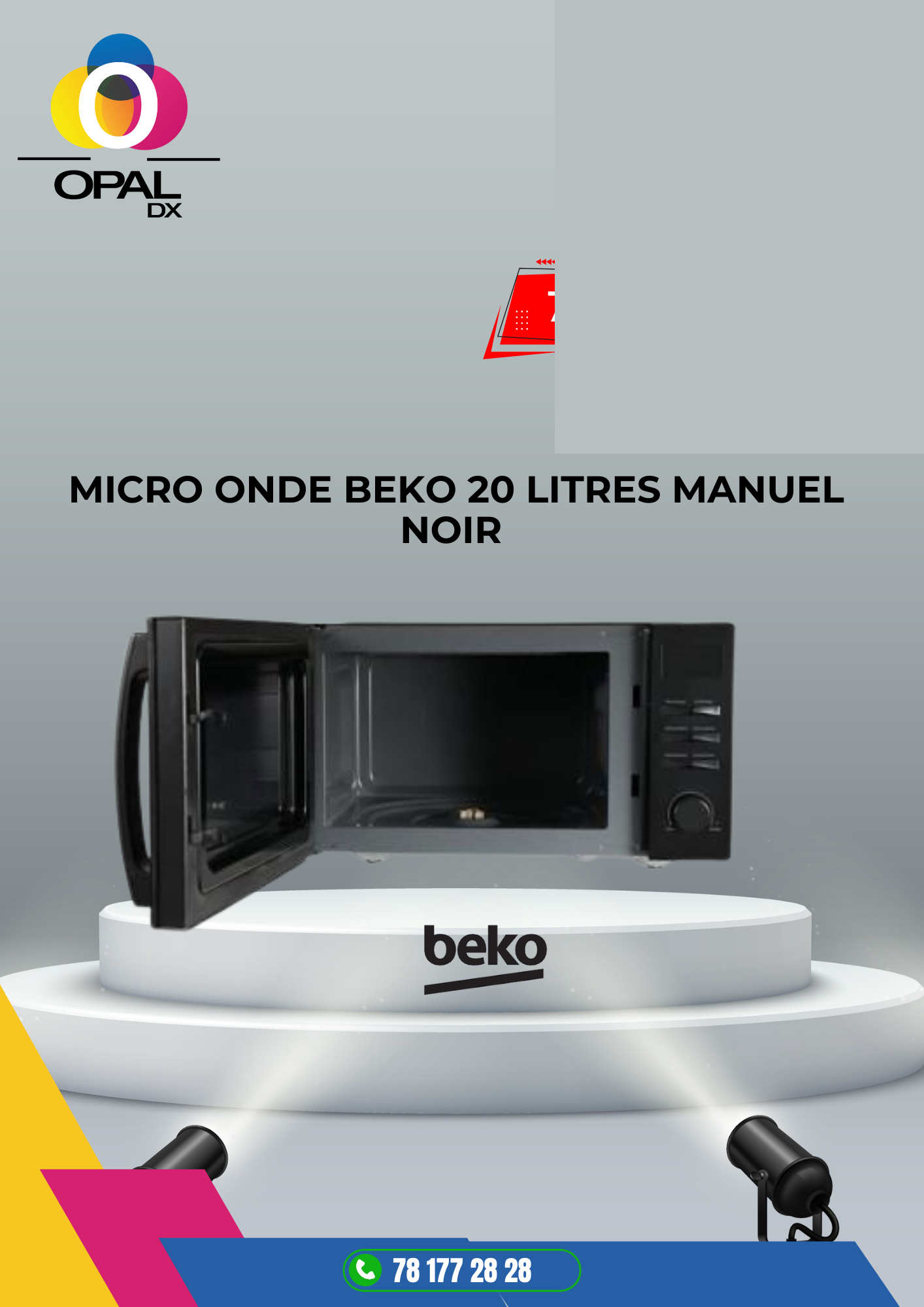 MICRO ONDE BEKO 23 LITRES MANUEL NOIR