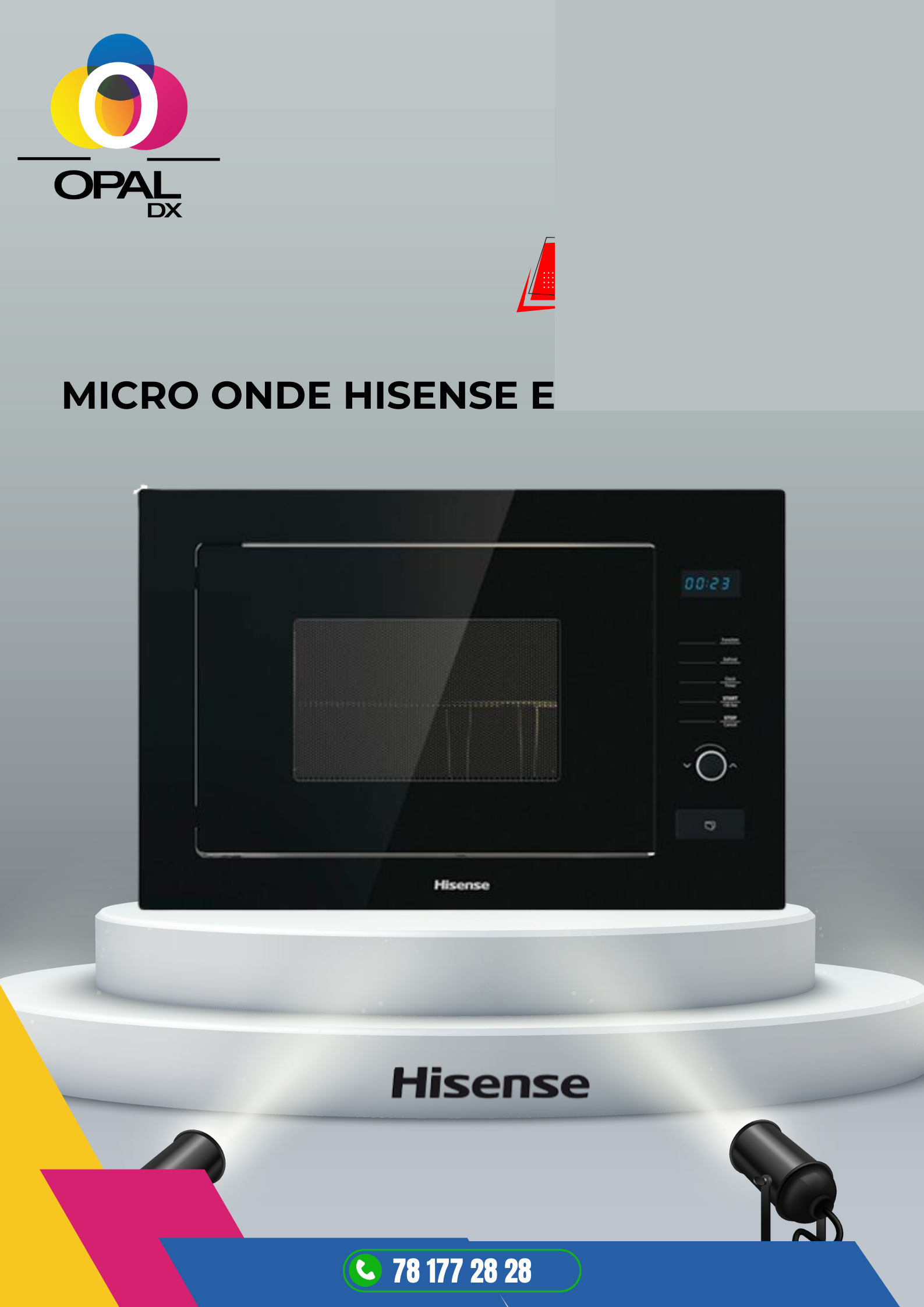 MICRO ONDE HISENSE ENCASTRABLE 25 LITRES