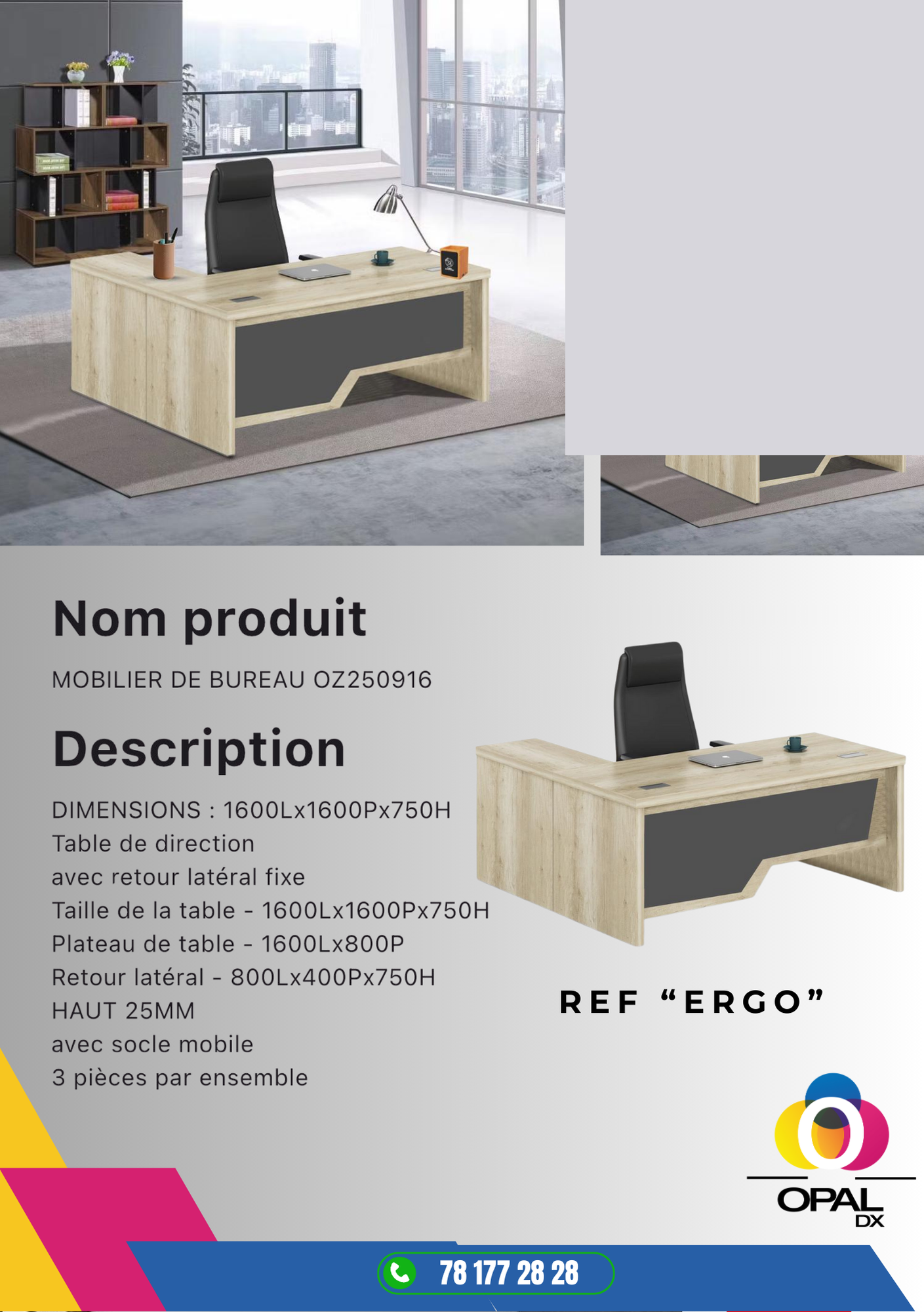 MOBILIER DE BUREAU RÉF "ERGO"