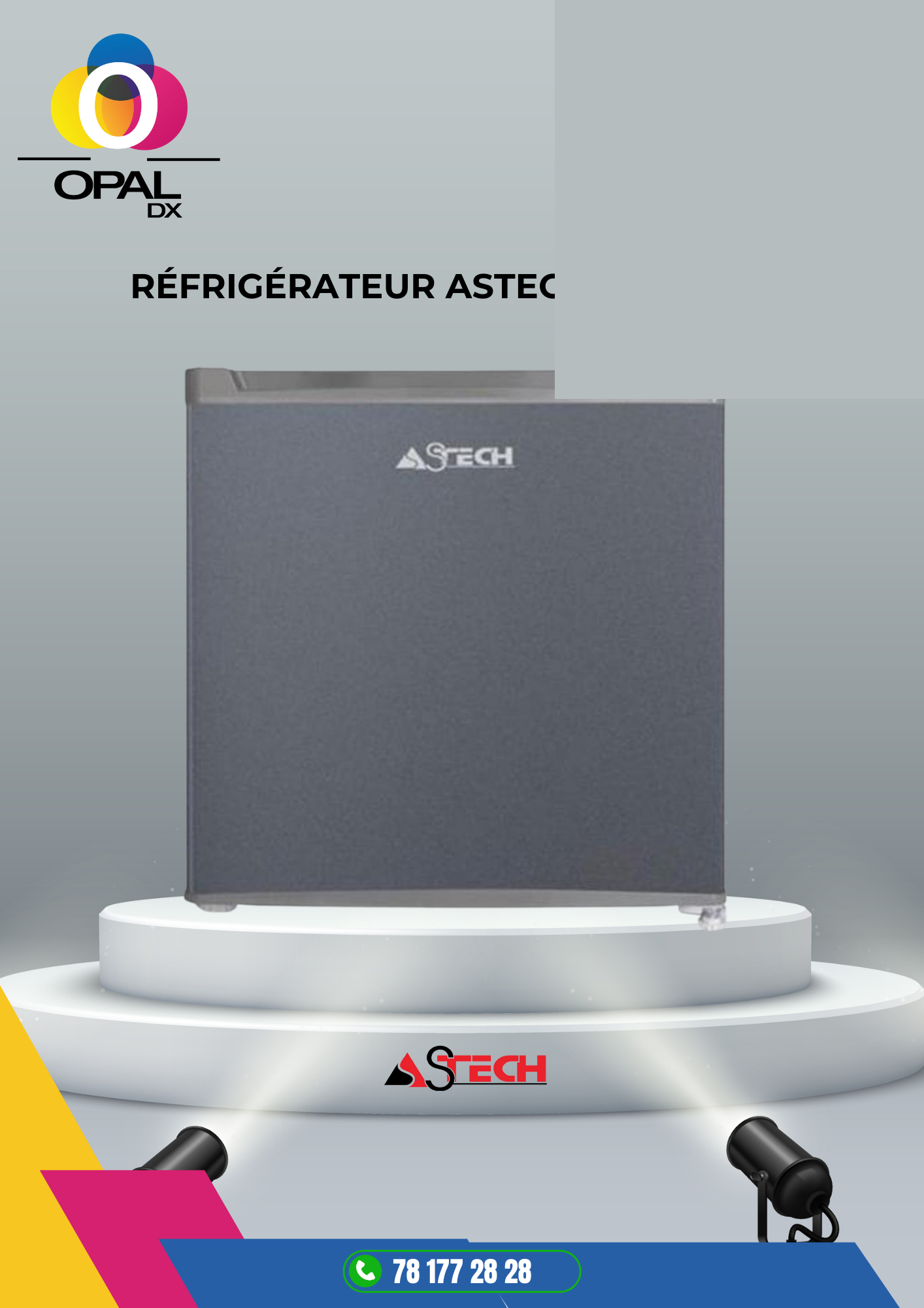 RÉFRIGÉRATEUR ASTECH MINI BAR 70LITRES