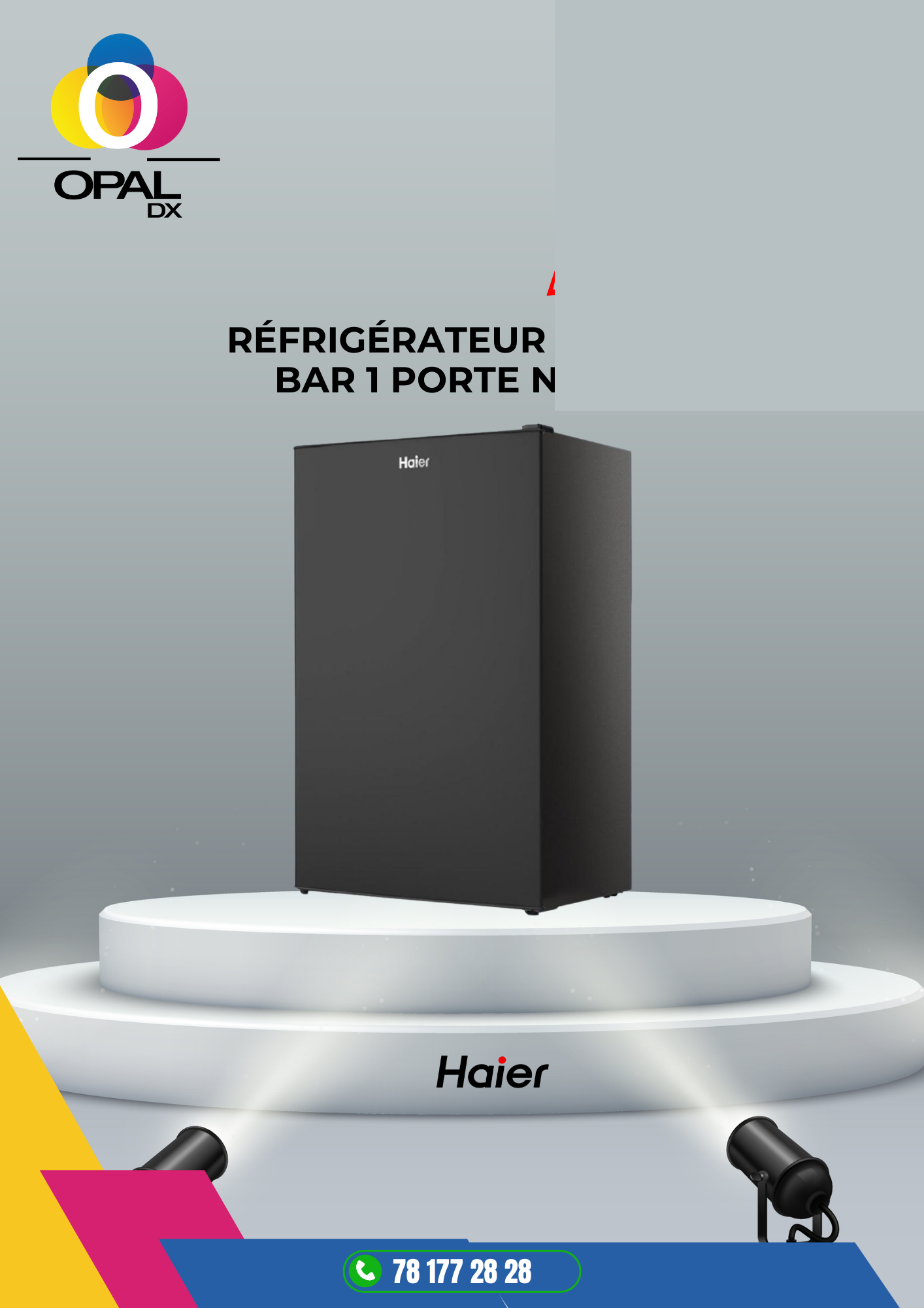 Réfrigérateur HAIER Bar 1 porte 135LITRES
