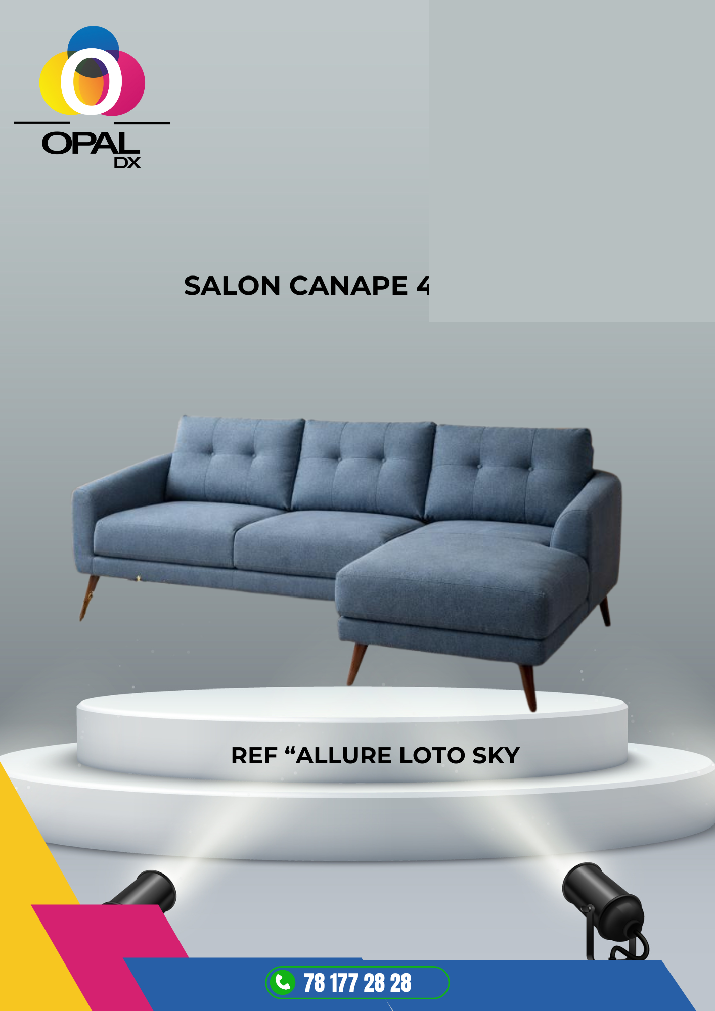 SALON CANAPÉ 4 PLACES