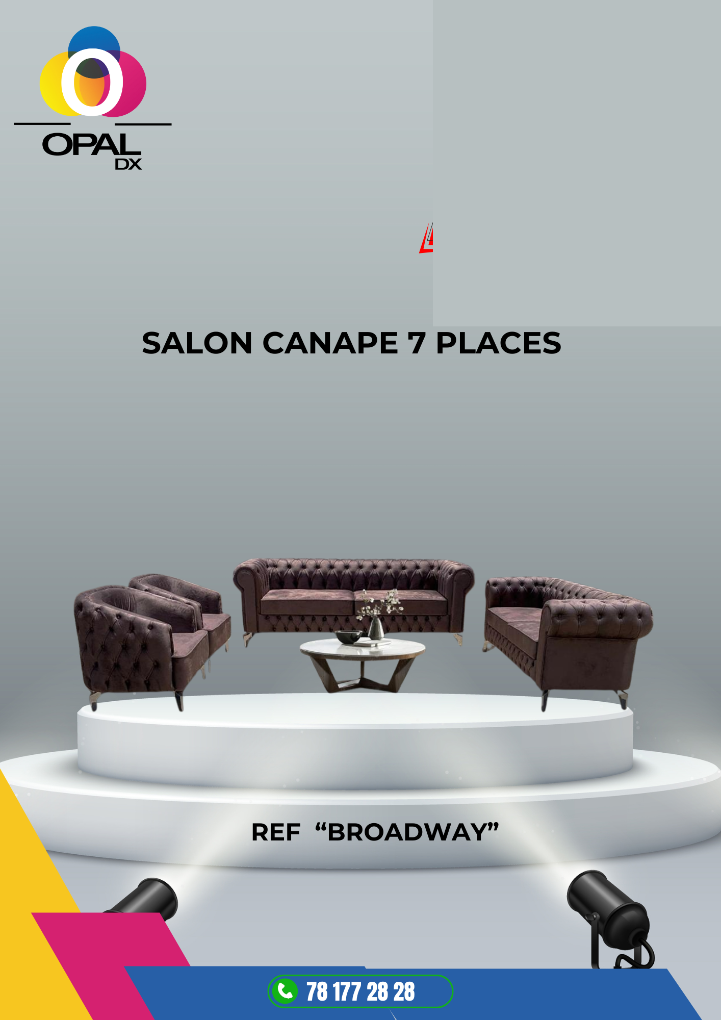 SALON CANAPÉ 7 PLACES