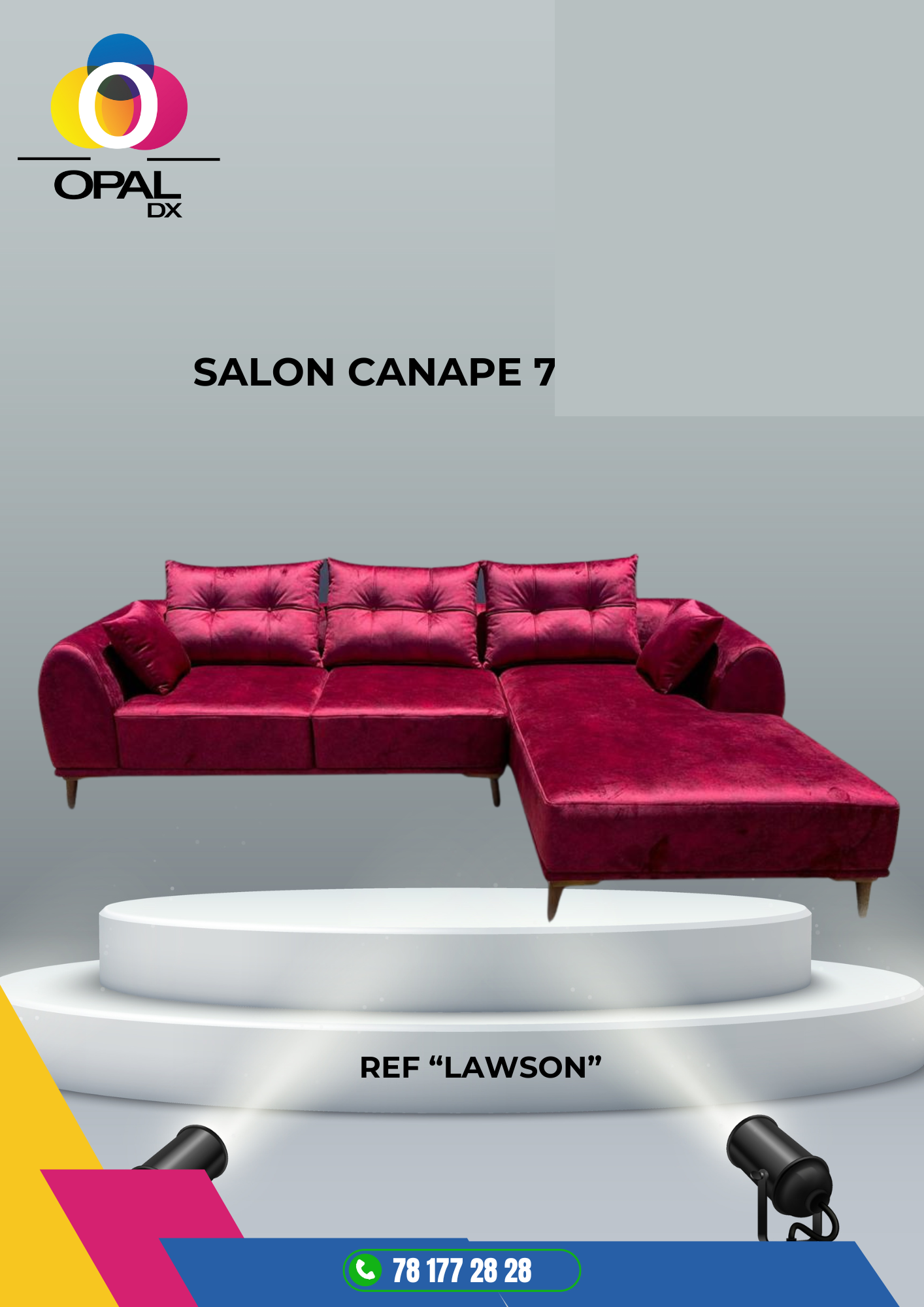 SALON CANAPÉ 7 PLACES