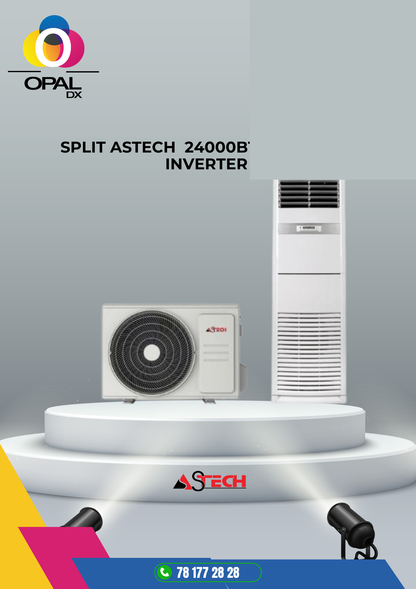 SPLIT ASTECH ARMOIRE 24000BTU INVERTER