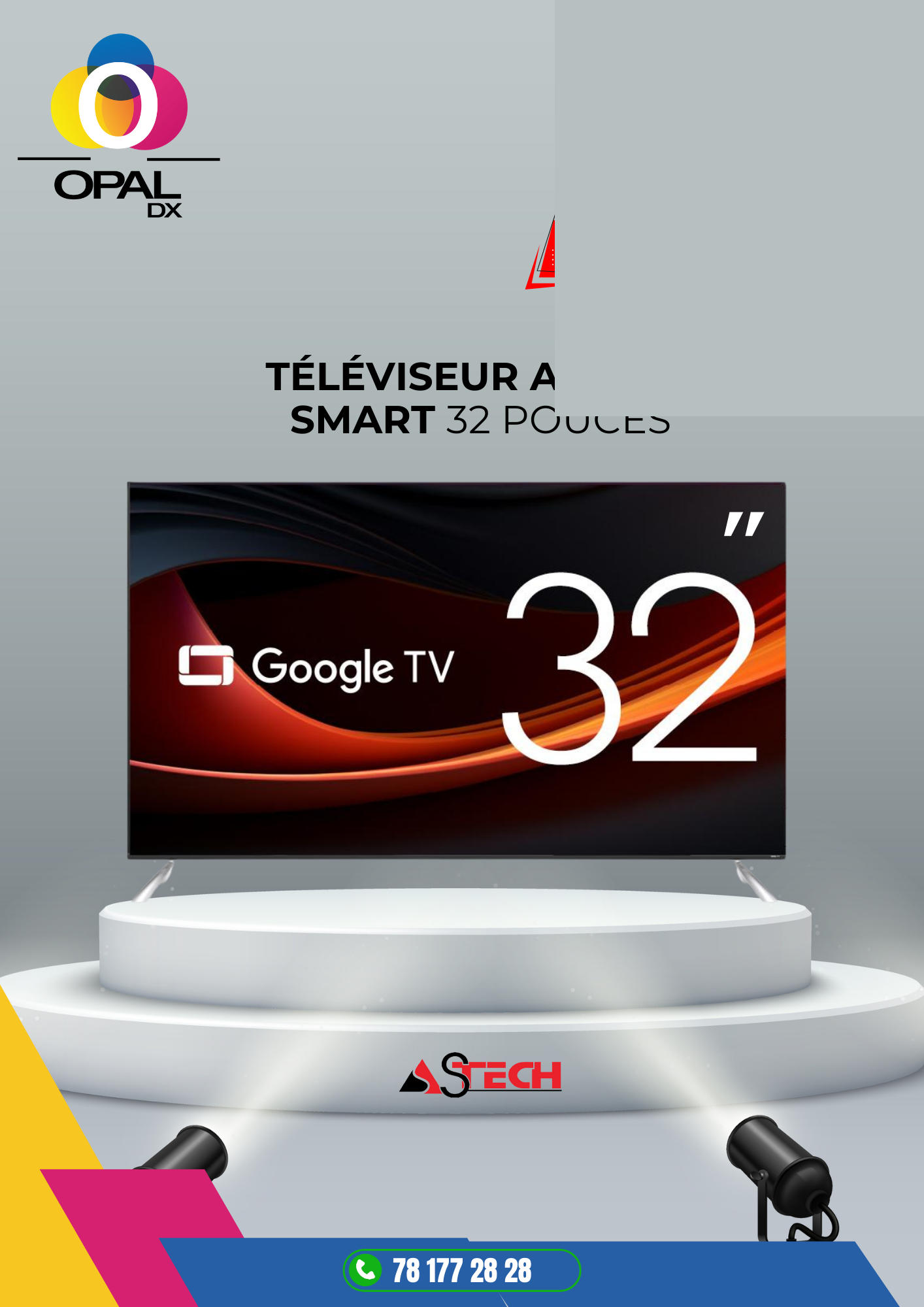 Téléviseur ASTECH 32" SMART
