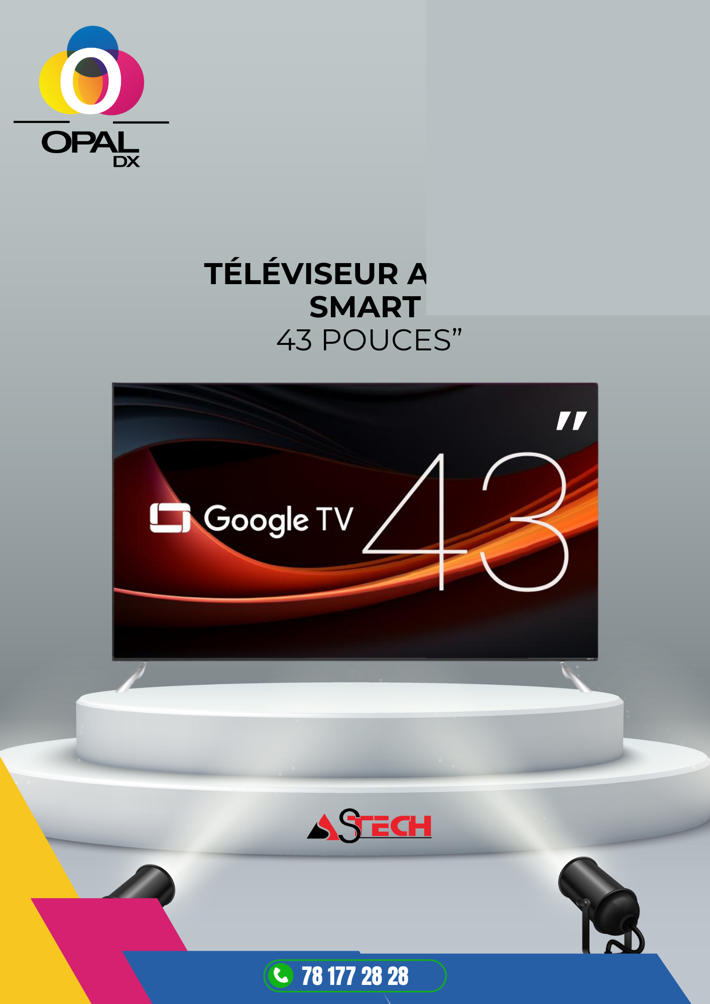 TÉLÉVISEUR ASTECH SMART 43"