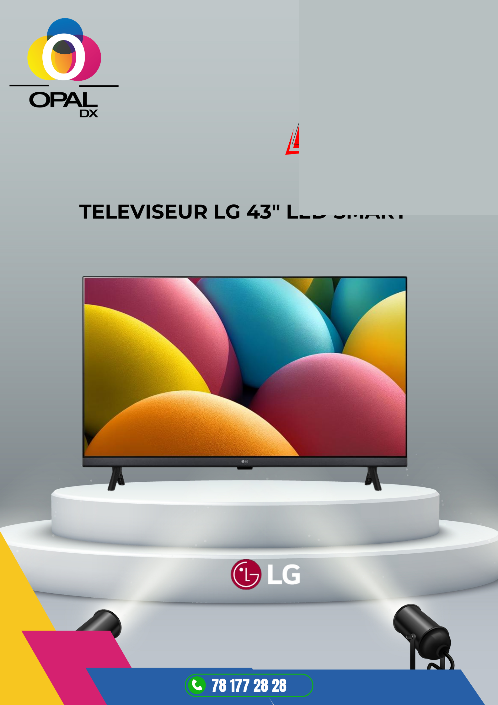 TÉLÉVISEUR LG 43" LED SMART