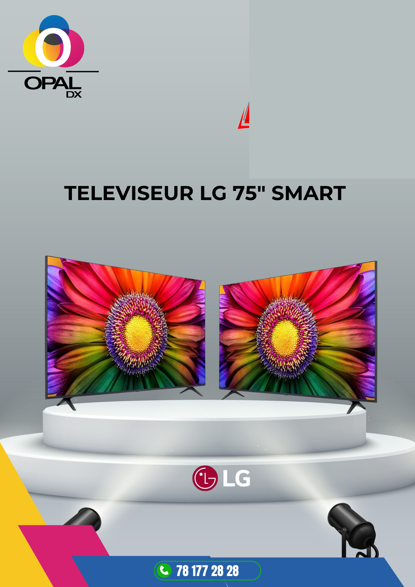 TÉLÉVISEUR LG 75" SMART