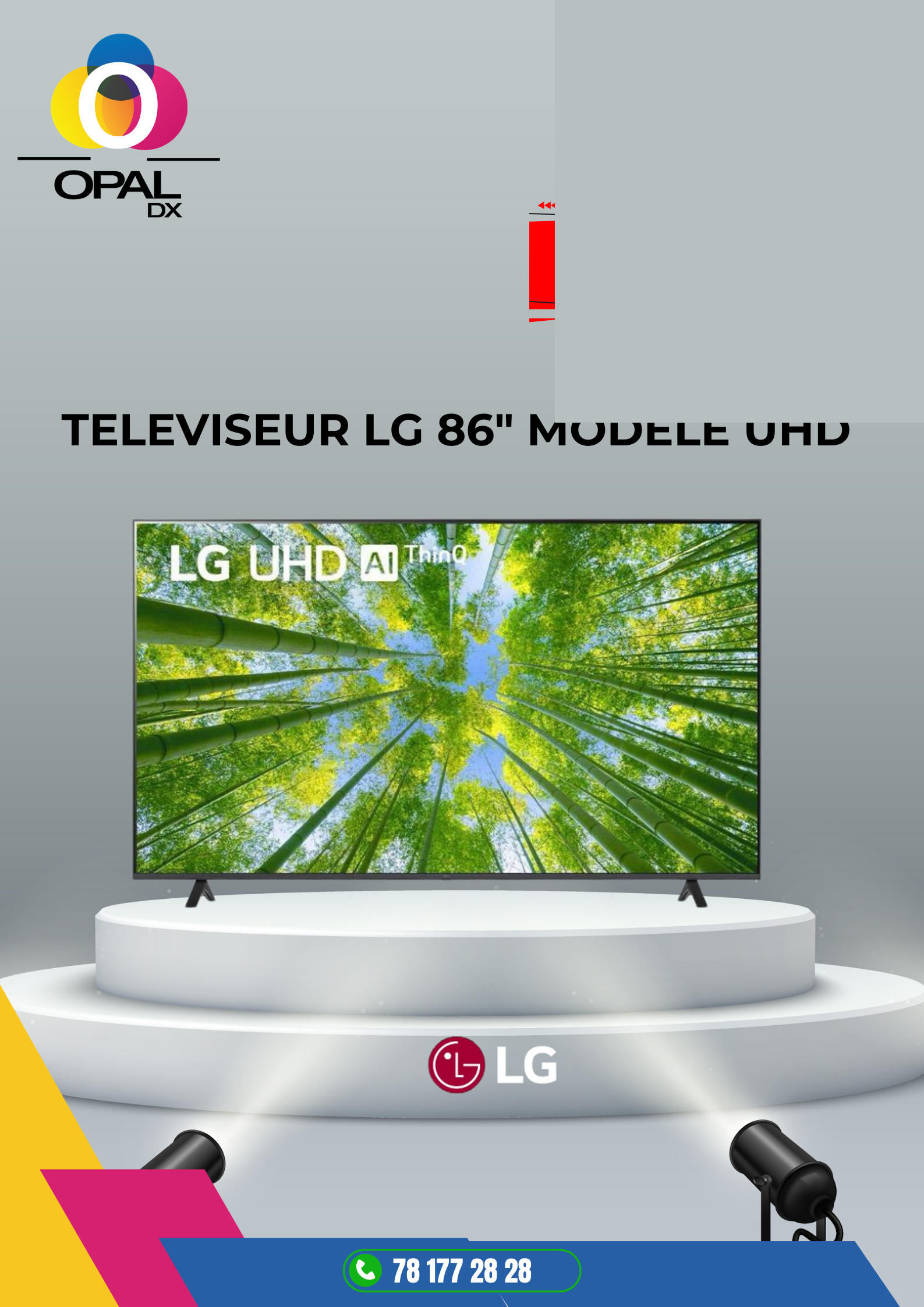 TÉLÉVISEUR LG 86"