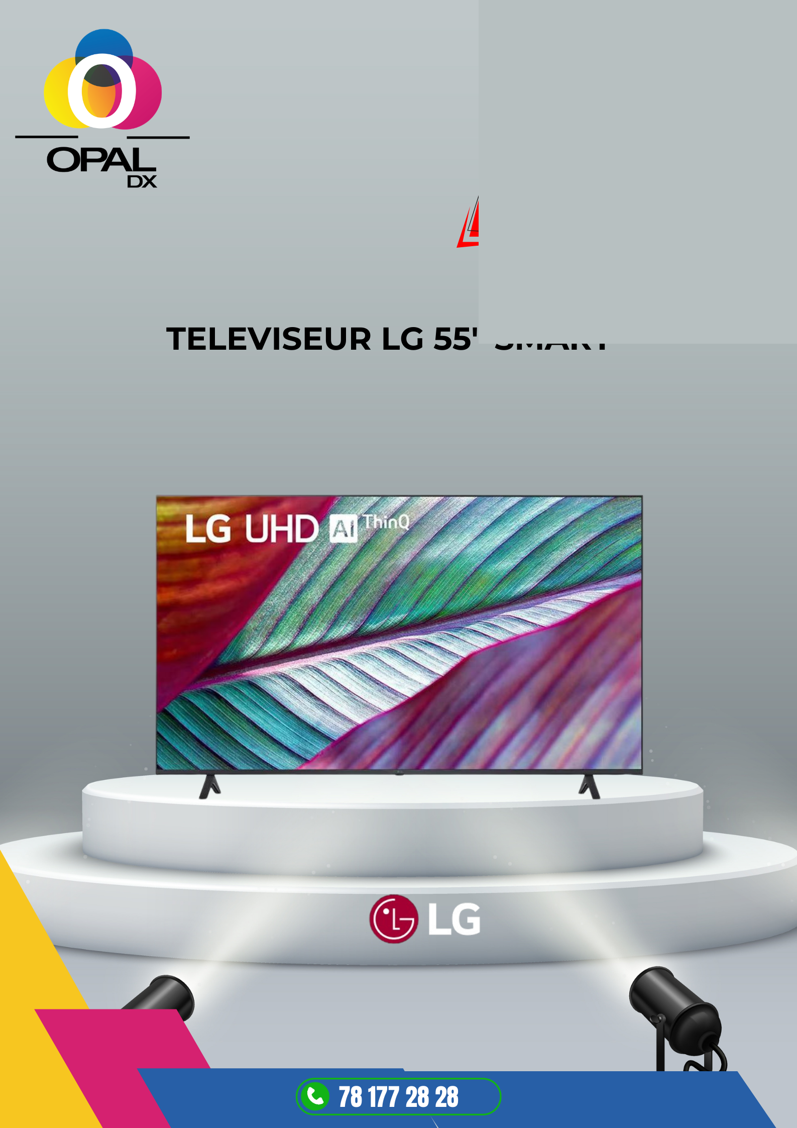 TÉLÉVISEUR LG SMART 55" SMART