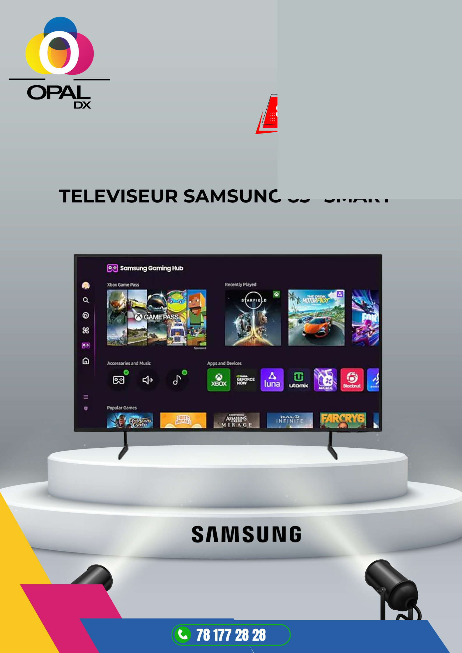 TÉLÉVISEUR SAMSUNG 85" SMART